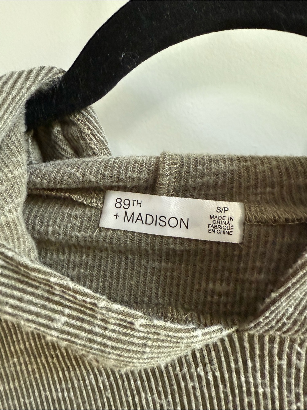 89th & Madison Ribbed Peplum Hoodie•Size Small - Picture 5 of 5